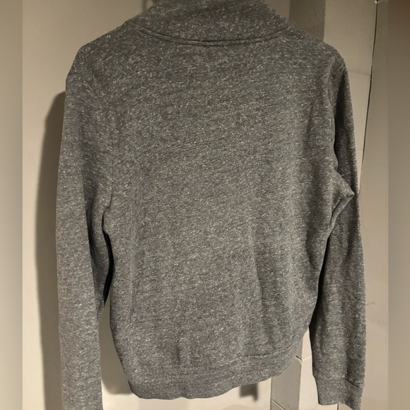 PINK Victoria's Secret Women’s Heather Gray Quarter Zip-Up Sweatshirt - Picture 2 of 2